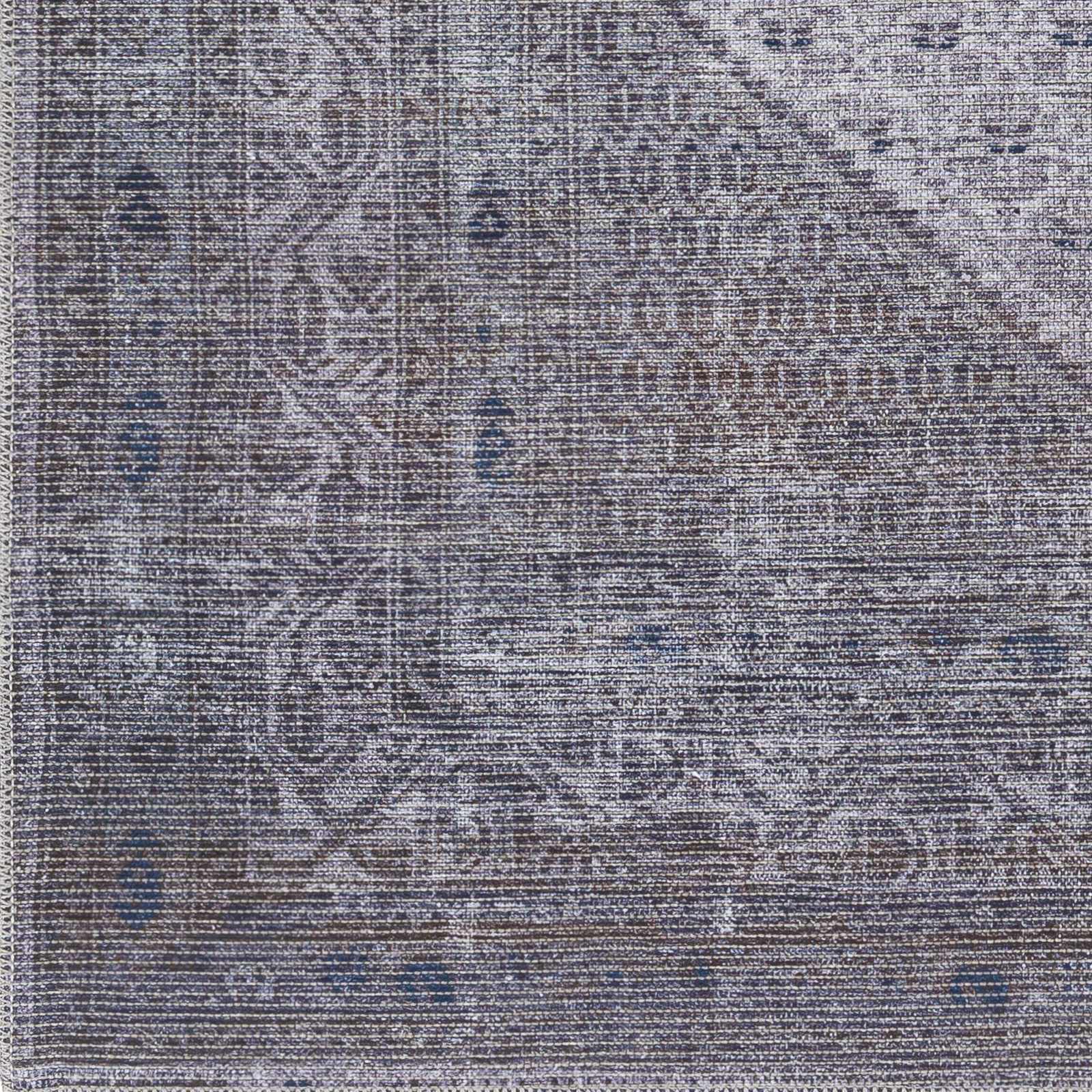 Brown Ballinasloe Vintage Washable Area Rug - Clearance - Ornate Home
