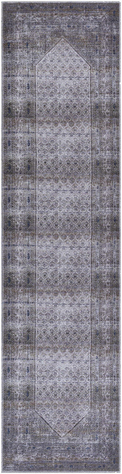 Brown Ballinasloe Vintage Washable Area Rug - Clearance - Ornate Home