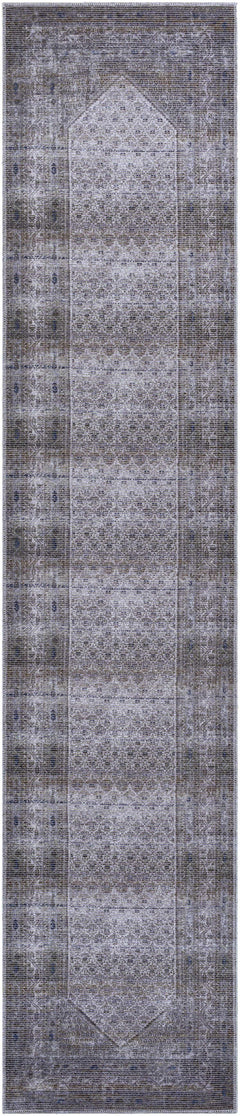 Brown Ballinasloe Vintage Washable Area Rug - Clearance - Ornate Home