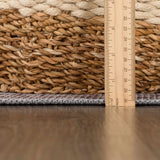 Brown Blue Dauis Vintage Washable Area Rug - Clearance - Ornate Home