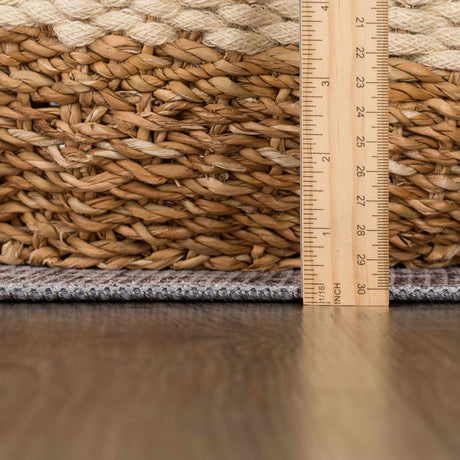 Brown Blue Dauis Vintage Washable Area Rug - Clearance - Ornate Home