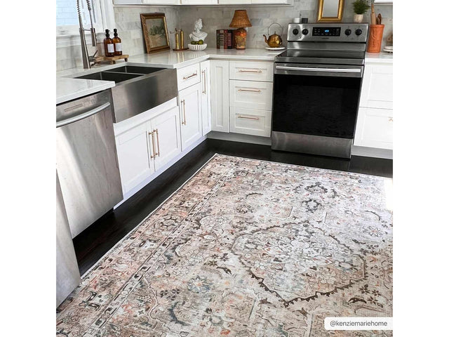 Brown Standon Vintage Washable Area Rug - Ornate Home