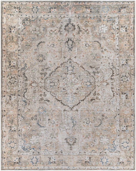 Brown Standon Vintage Washable Area Rug - Ornate Home