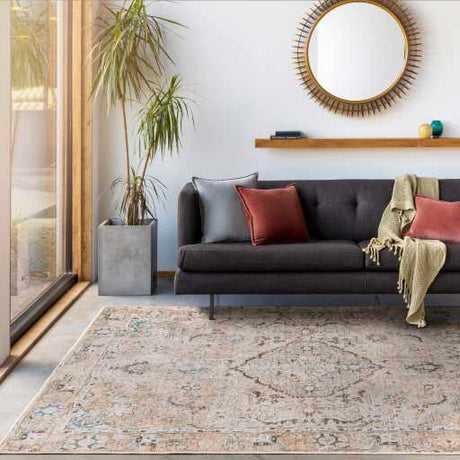 Brown Standon Vintage Washable Area Rug - Ornate Home