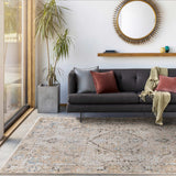 Brown Standon Vintage Washable Area Rug - Ornate Home