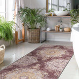 Rain Yellow/Brown Modern Bohemian NonSlip Indoor Area Rugs - Ornate Home