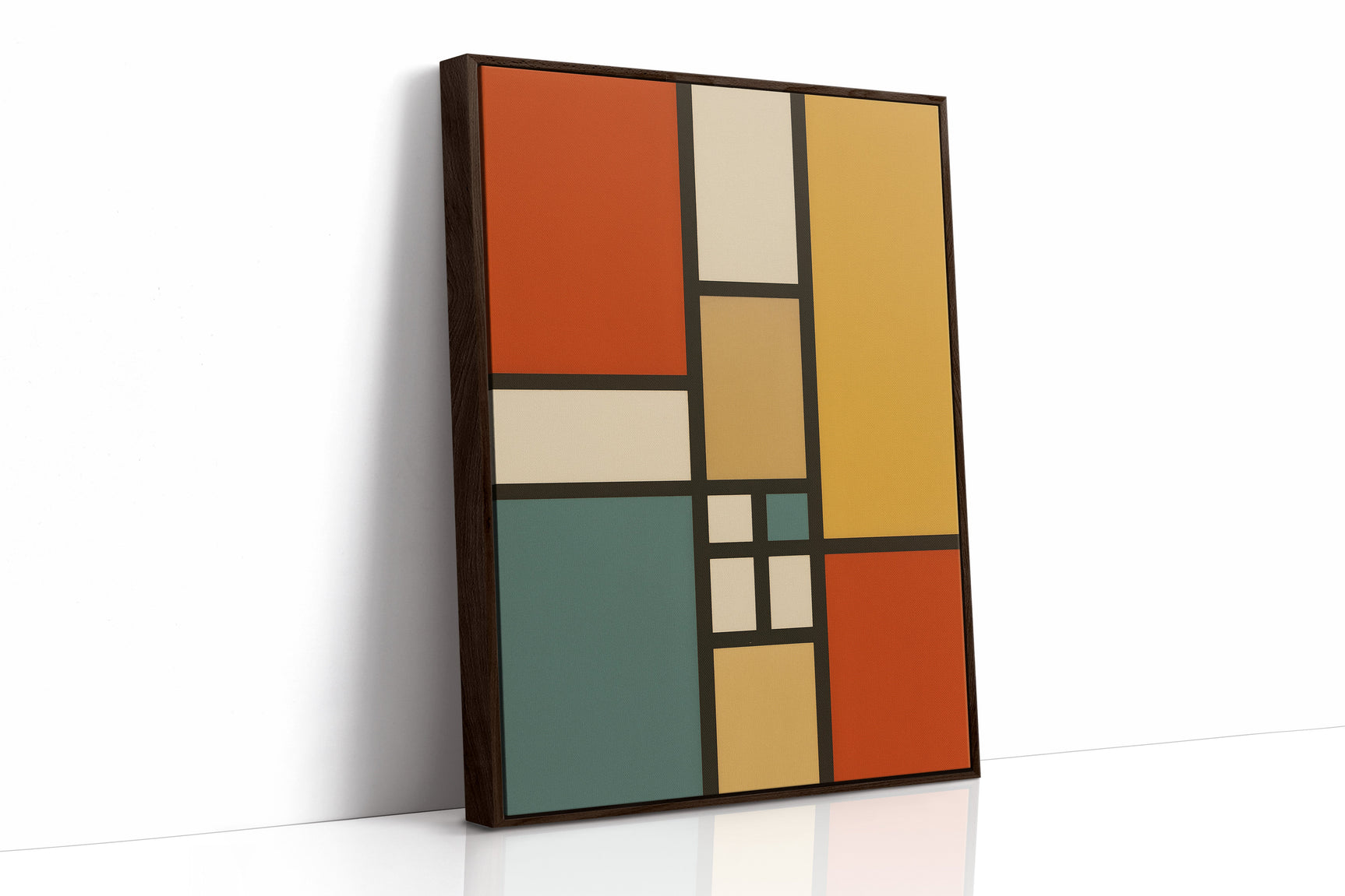 Vibrant Geometric Abstract Art Print