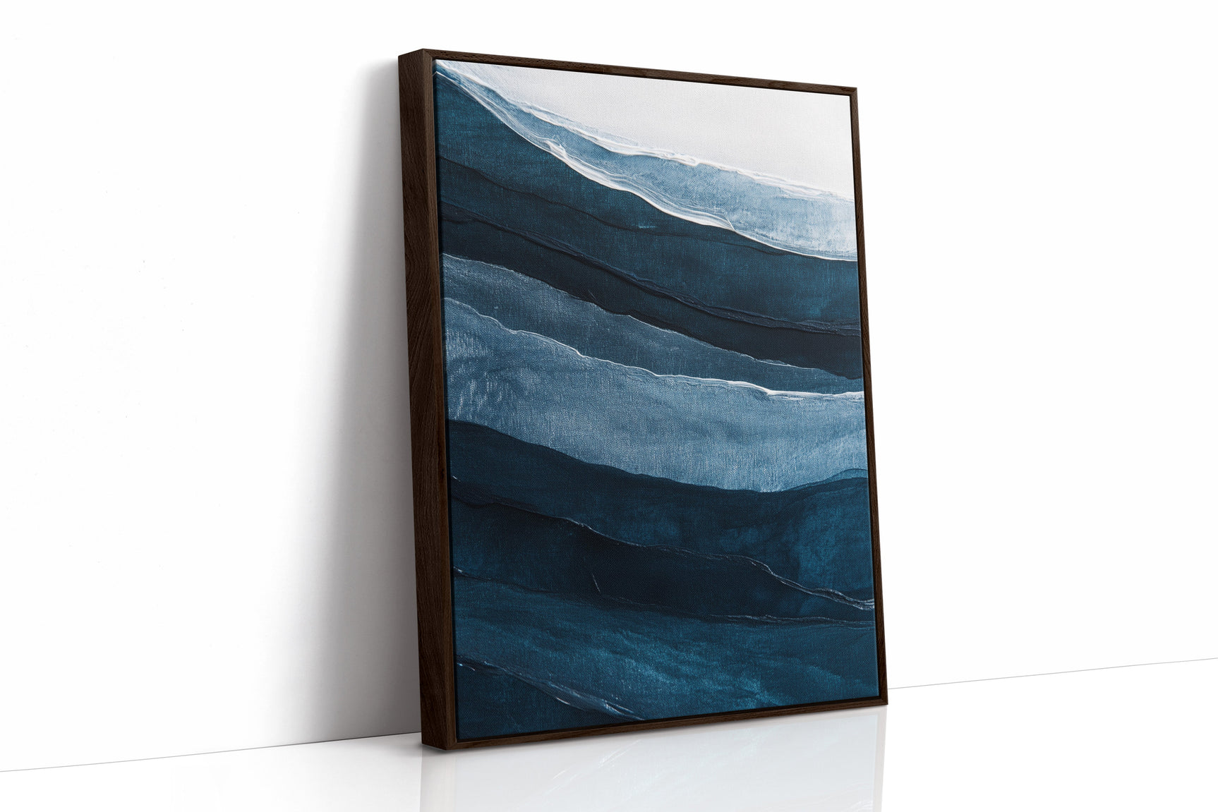 Serene Ocean Waves Abstract Painting