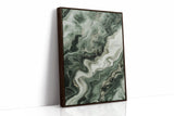 "Emerald Dreams" - Abstract Green Marble Art Print