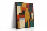 Geometric Harmony - Abstract Human Silhouette Art