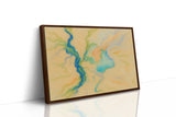 Vibrant Abstract Pastel River Art Print