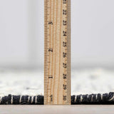 Brownhills Cream&Black Trellis Cotton Area Rug - Ornate Home