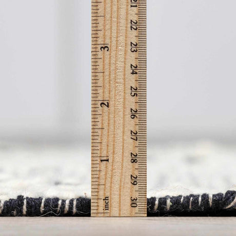 Brownhills Cream&Black Trellis Cotton Area Rug - Ornate Home