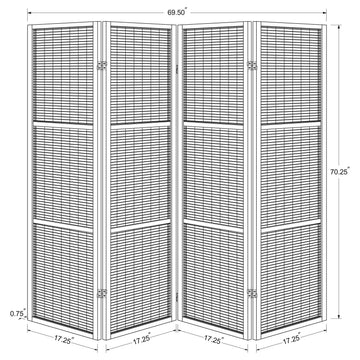 Browning Walnut Room Divider - Ornate Home