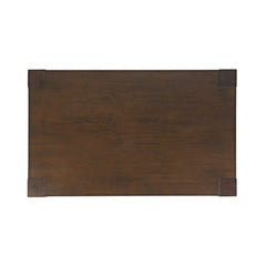 Brownstone Chocolate Castered Rectangle Cocktail Table - Ornate Home