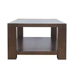 Brownstone Chocolate Castered Rectangle Cocktail Table - Ornate Home
