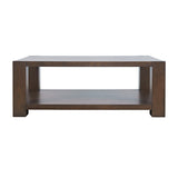 Brownstone Chocolate Castered Rectangle Cocktail Table - Ornate Home