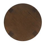 Brownstone Chocolate Castered Round Cocktail Table - Ornate Home