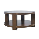 Brownstone Chocolate Castered Round Cocktail Table - Ornate Home
