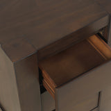 Brownstone Chocolate Chairside Chest - Ornate Home