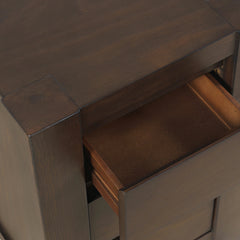Brownstone Chocolate Chairside Chest - Ornate Home