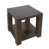 Brownstone Chocolate Square End Table - Ornate Home