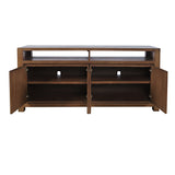 Brownstone Suede 70" Console - Ornate Home
