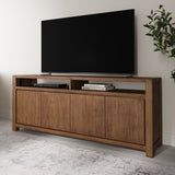 Brownstone Suede 70" Console - Ornate Home