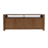 Brownstone Suede 80" Console - Ornate Home