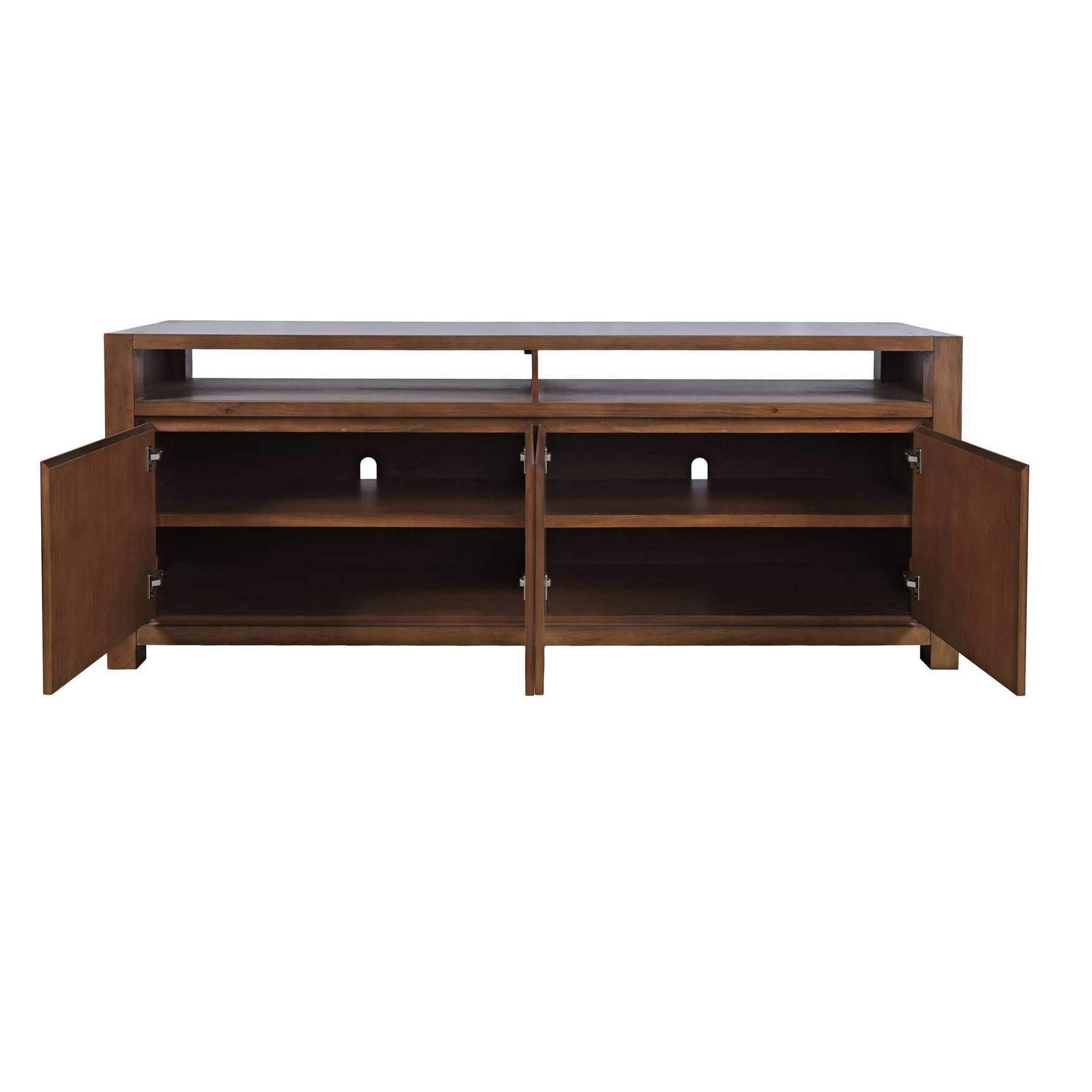 Brownstone Suede 80" Console - Ornate Home