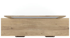 Brozmont Tan Queen Panel Bed, Dresser and Mirror - Ornate Home
