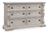 Bruchandi Antique White Dresser - Ornate Home