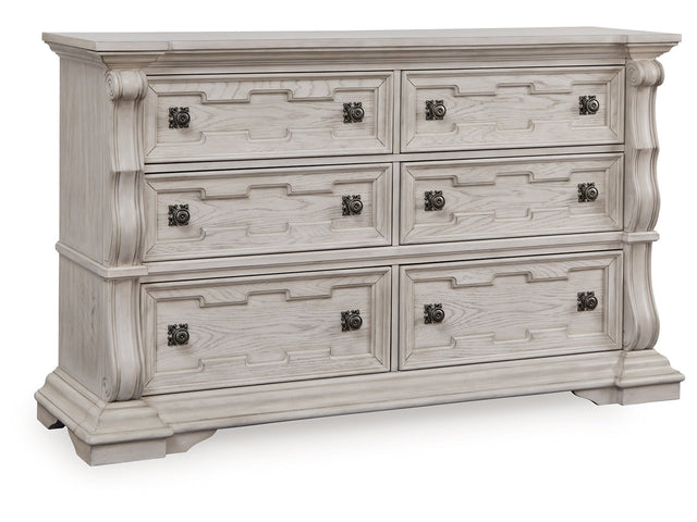 Bruchandi Antique White Dresser - Ornate Home