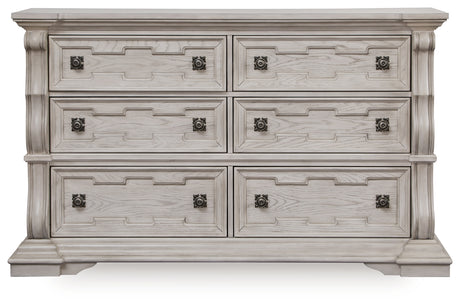 Bruchandi Antique White Dresser - Ornate Home