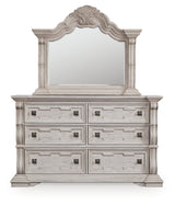 Bruchandi Antique White Dresser and Mirror (Online Special Price) - Ornate Home