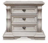 Bruchandi Antique White Three Drawer Night Stand - Ornate Home