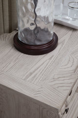 Bruchandi Antique White Three Drawer Night Stand - Ornate Home