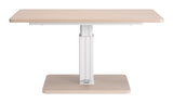 Brule Natural Adjustable Dining Table - Ornate Home