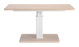 Brule Natural Adjustable Dining Table - Ornate Home