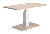 Brule Natural Adjustable Dining Table - Ornate Home