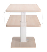 Brule Natural Adjustable Dining Table - Ornate Home