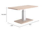Brule Natural Adjustable Dining Table - Ornate Home