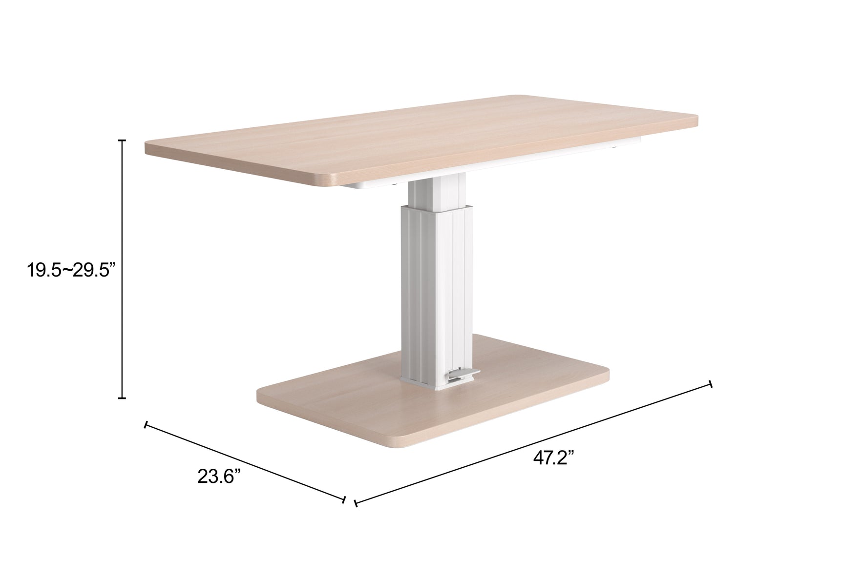 Brule Natural Adjustable Dining Table - Ornate Home