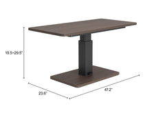 Brule Walnut Adjustable Dining Table - Ornate Home