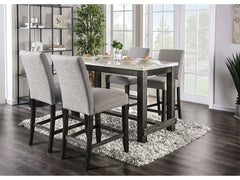 Brule White/Antique Black 5 Pc. Counter Height Dining Room Set - Ornate Home