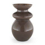 Bruna Brown Sculptural Glass Vase - Ornate Home
