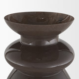 Bruna Brown Sculptural Glass Vase - Ornate Home
