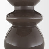 Bruna Brown Sculptural Glass Vase - Ornate Home