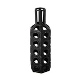 Brunel Black Large Drum-Shaped Ceramic Vase - Ornate Home