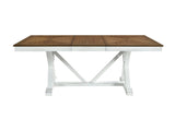 Brunson White/Oak Dining Table - Ornate Home